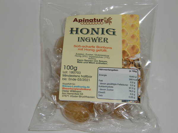 Honig-Ingwer Bonbon